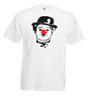 Adults Red Nose Silent Actor The Tramp English Comic Actor Unisex White TShirt