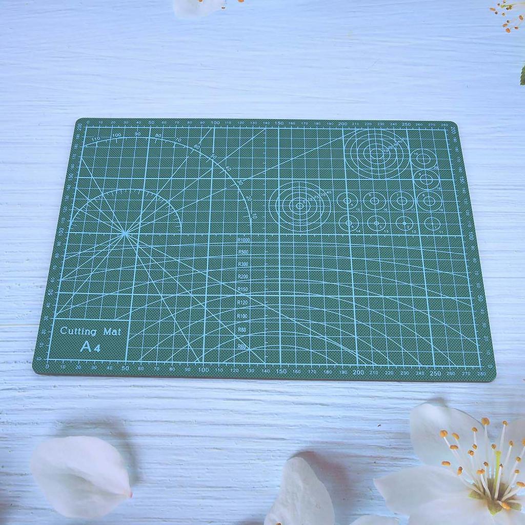 Grid Lines PVC Cutting Mat Self Healing Paper Leather Fabric Cutting Board(Blue)
