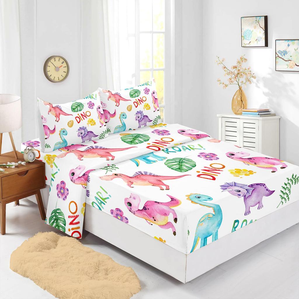 Ocean Beach Turtle Pattern Sheet Four-Piece Bedding Set Bedroom Dormitory Bedding Decoration