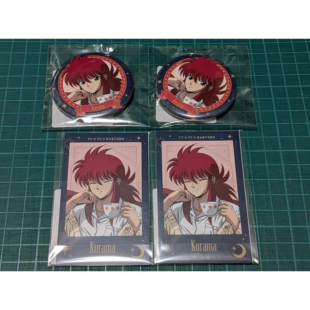 Used Yu Yu Hakusho Kurama DMM Scratch Can Badge Mini Photo Style Card