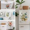 Flower Wall Stickers Peel And Stick Self-Adhesive Floral Decal for Walls Cabinets Refrigerators Bedroom Bathroom Kitchen Decor