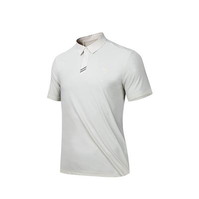 Breathable Comfortable Color Block Short Sleeve Polo Shirt Men Tops Chalk-White 152437115-4