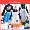 Demon Slayer Agatsuma Zen'itsu Maid Uniform Outfit Cosplay Costume Fancy Dress Party