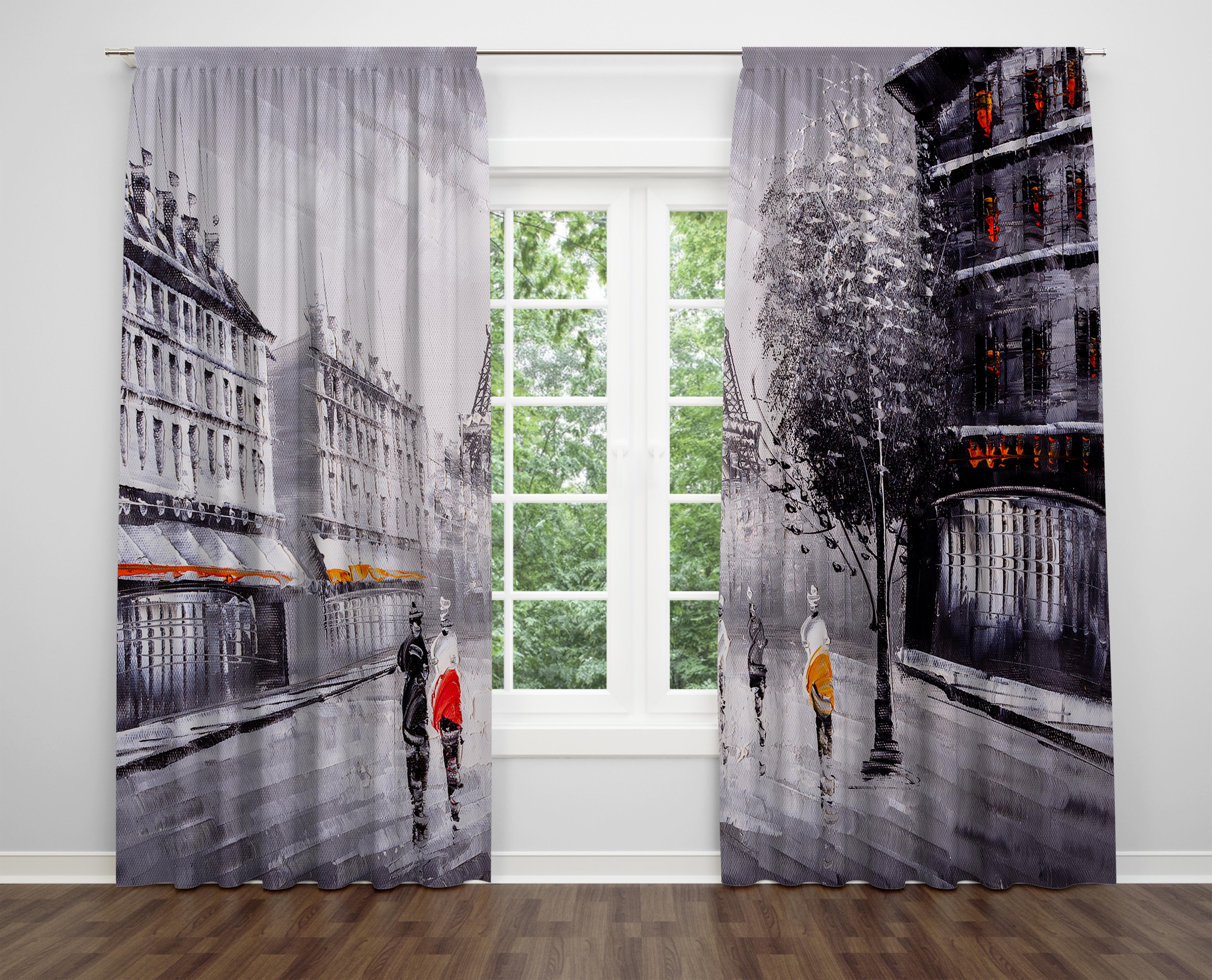 

Декоративний дизайн, високоякісна бавовняна тканина, ви можете вибрати одну або подвійну фіранку з крила 1 piece різнокольоровий