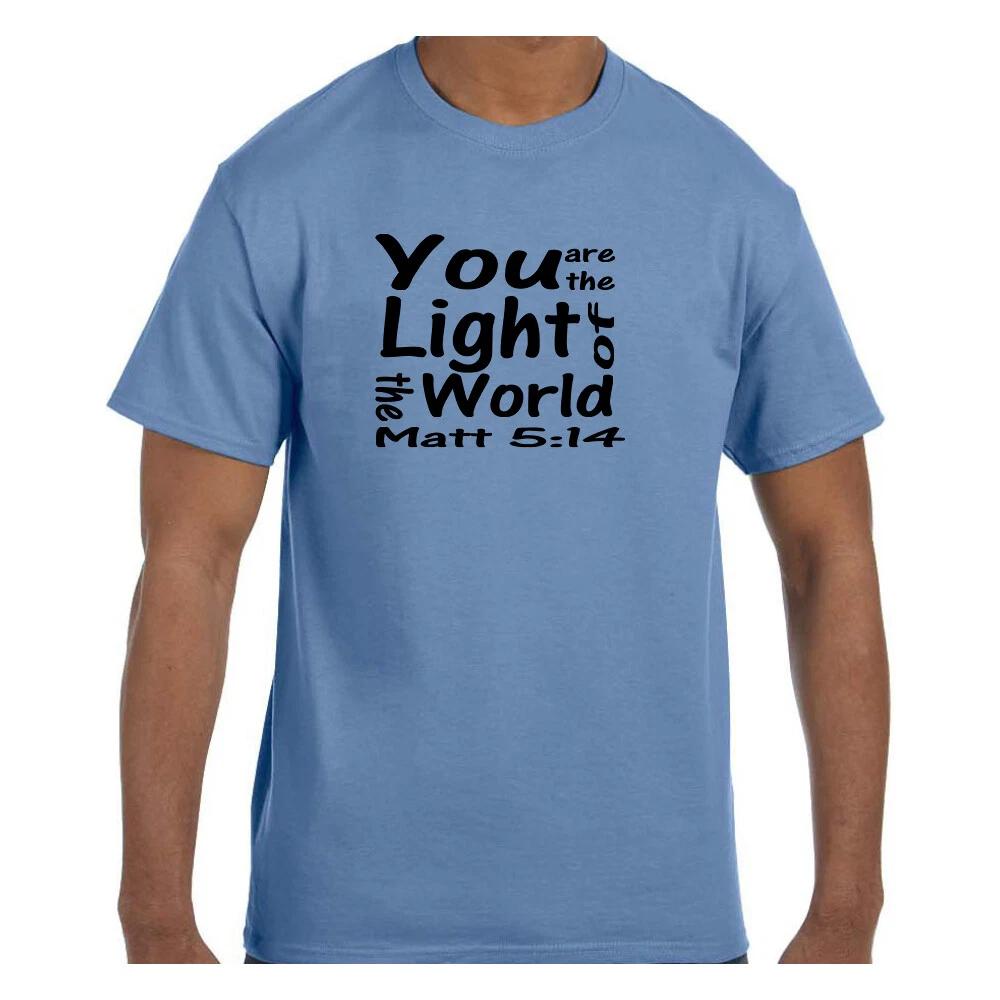 Christian Religious T shirt You Are the Light of the World 4XL