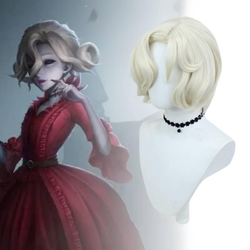 Stunning Red Lady Cosplay Short Wig For Identity V Fans Versatile And Stylish