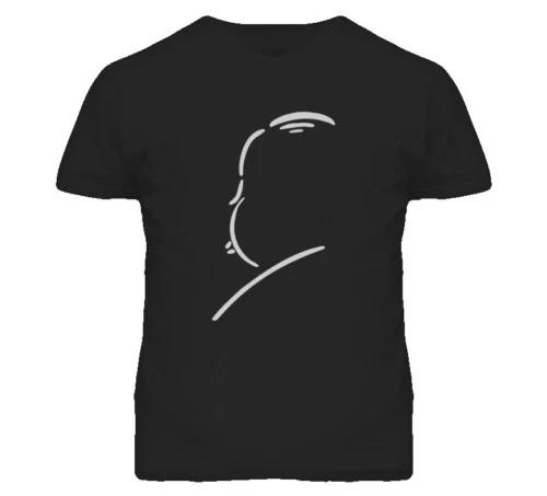 Alfred Hitchcock Classic Horror Silhouette Black Tshirt S