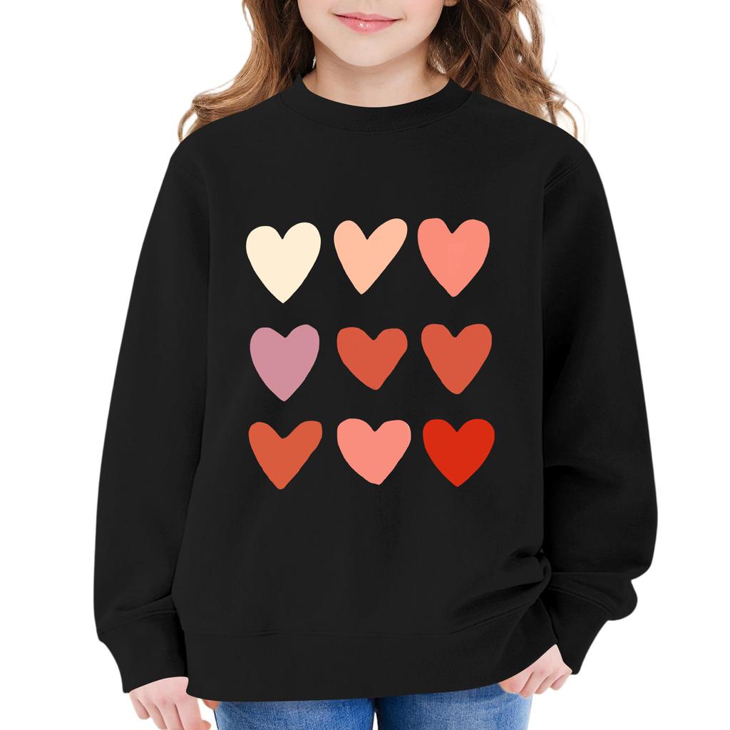 Kinder Langarm Lockerer Pullover Buchstabenaufdruck Rundhals Sweatshirt
