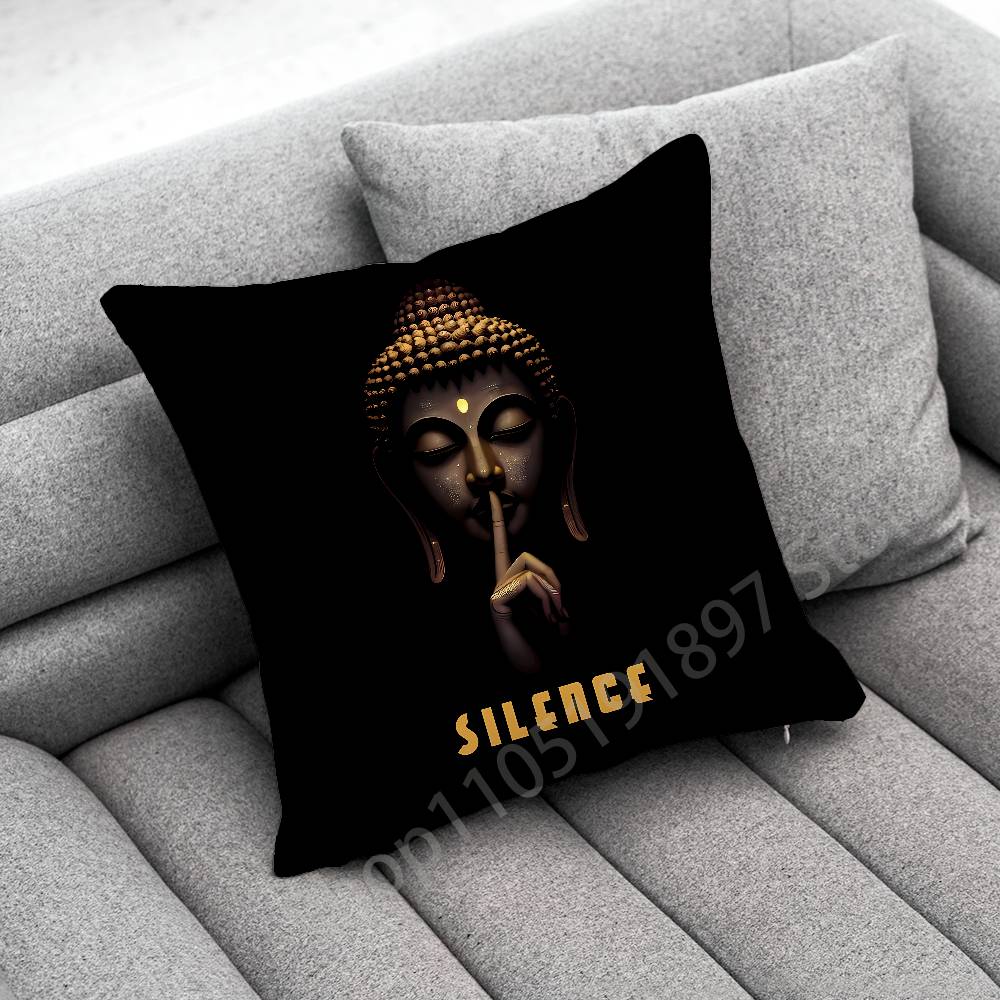Indie Budda Buddyzm Poszewka na poduszkę dekoracyjną Na 50cm 40cm 55cm 45*45cm 30cm Kwadratowa Poszewka na poduszkę do sypialni