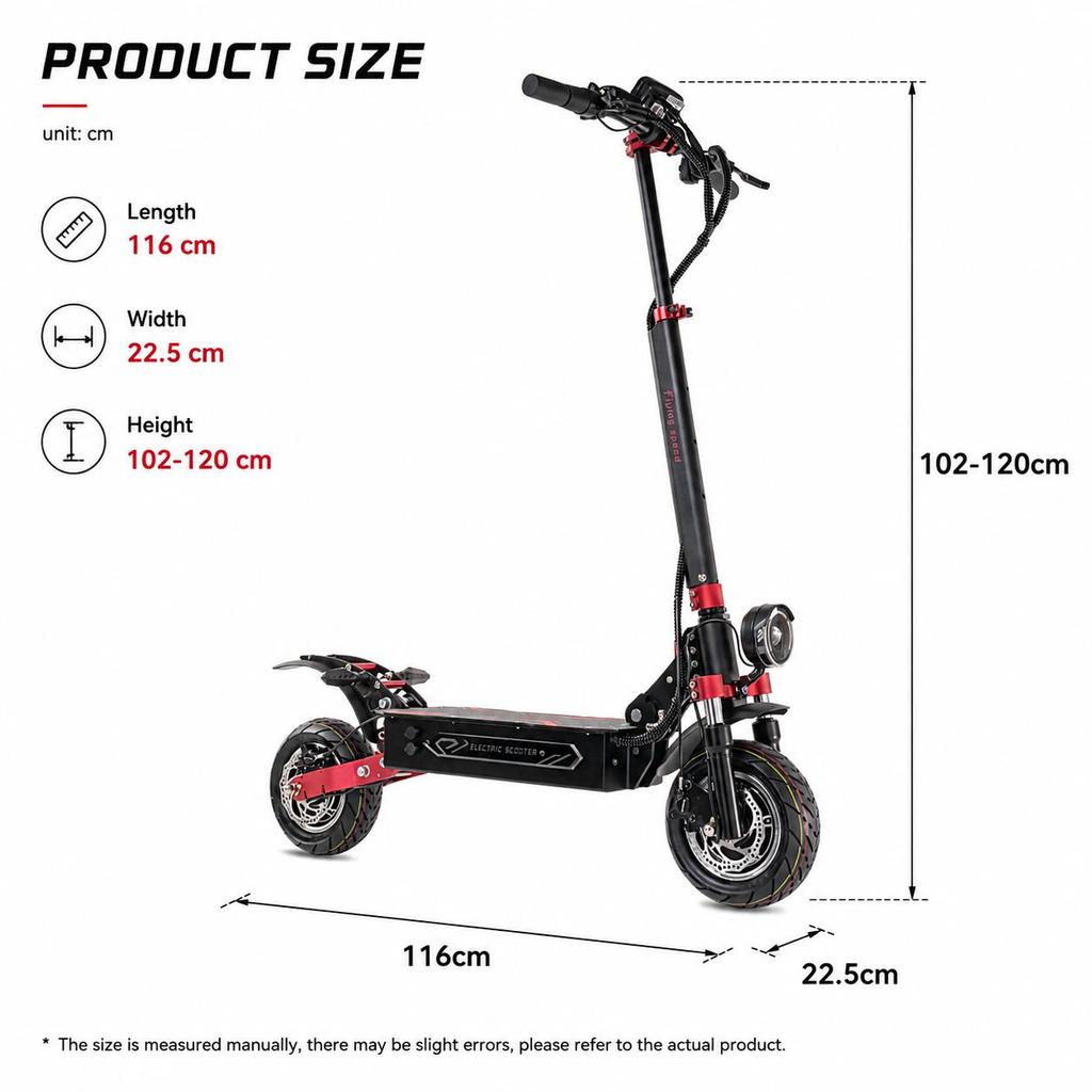 BOYUEDA Q7Pro Max Electric Scooter 2*1600W Dual Motor 52V28A Battery Adult Off-road E-Scooter 10 Inch City Commuting EScooter