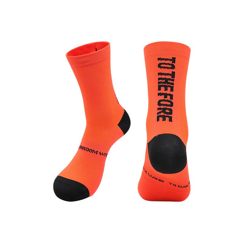 Premium Unisex Mid-Calf Running Socks, Terry Bottom, Ideal for Cycling and Fitness