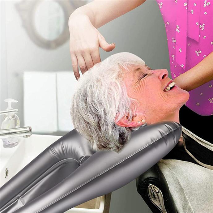 

ПВХ Надувной шампунь Раковина Портативный шампунь Прокладка Для быстрого надувания сдутых волос Умывальник для женщин пожилого возраста