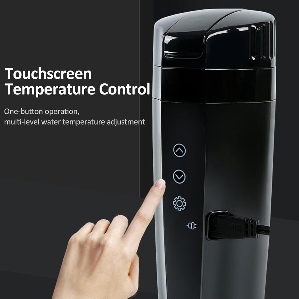 Auslaufsicherer Deckel Beheizbare Tasse 400ml Heizbecher Elektrische Reisebecher Tee