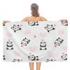 Cute Cartoon Panda Beach Towel Quick Dry Microfiber Soft Absorbent Bath Towel Outdoor Travel Spa Swim Pool Towels for Adult Kids