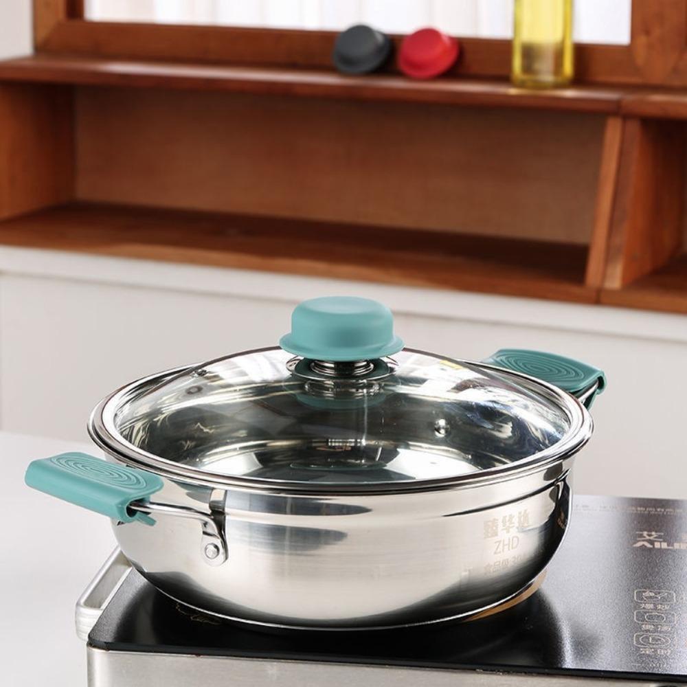 Heat Resistant Pot Ear Cover Wear Resistance Pot Ear Clip Pot Pan Lids Pot Handle Cover Home