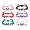 NEW Sweet Shining Butterfly Bracelet For Women Bohemian Braided Bracelet Bangle New Style Couple Classic Butterfly Hand Jewelry