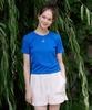 BIBYSEOB Basic Tight T-Shirt Blue [T42]