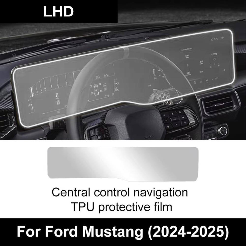 TPU Central Control Navigation Screen Protection Film for Ford Mustang 2026 2026 PPF Anti-scratch Sticker RHD LHD Accessories