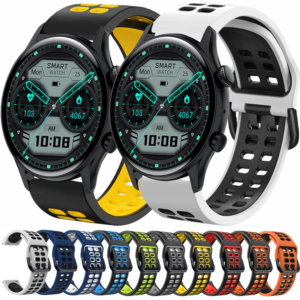 

20mm Silicone Strap Voor Colmi P8 Plus/Pro/P10/Land 2 S/V31/V23/P12 smartwatch Sport Band Bracelet Watchbands wrist Accessoires 20mm