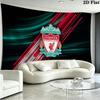 Arazzo da Parete del Liverpool Football Club Appeso Estetico alla Parete Coperta in Tessuto Stampato Arazzi Decorativi per Camera da Letto Soggiorno Decorazione per la Casa