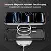 For iPhone 17 Pro Magnetic Case Carbon Fiber Texture PC + TPU Anti-Slip Phone Cover Compatible with MagSafe