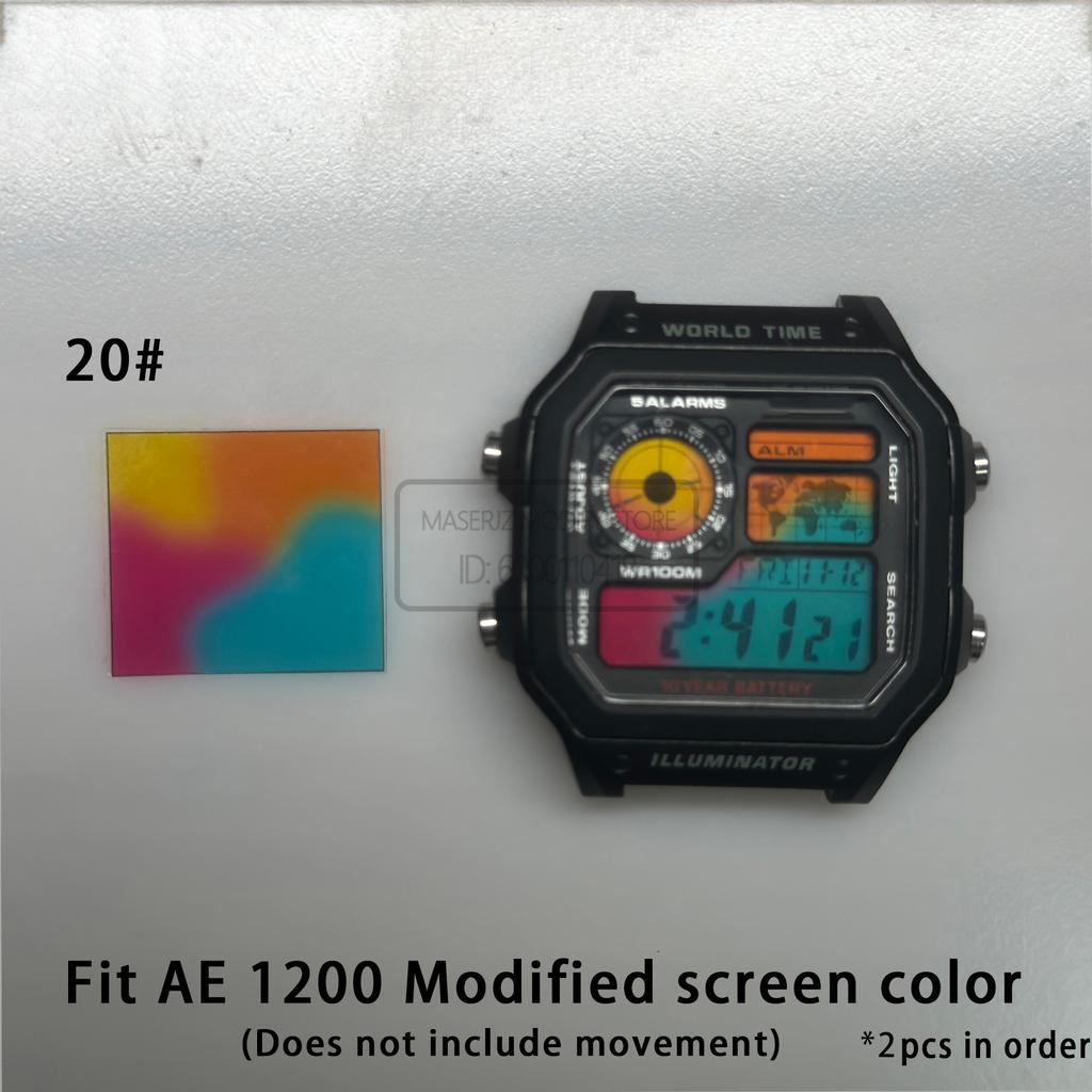 For AE1200 DiY Watch Dial Faceplates Snowflake Texture Japanese Copper Royale Mod High Quality 3299 Movement Modification 3