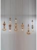 Modern European Glass Chandelier for Restaurant, Bedroom, or Stairwell