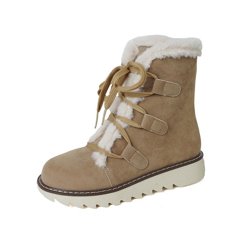 

Women s multicoloured boots Snow boots Thick-lined, laced ankle boots 43 абрикосовий