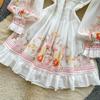 Boho Floral Off Shoulder Floral Print Mini Dress Women Long Sleeve Ruffle Hem Smocked Waist Vintage Summer Beach Dress