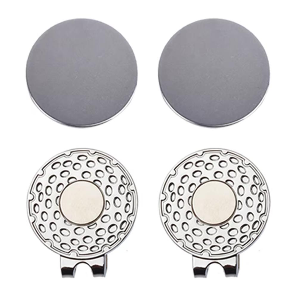 

2 Pcs Golf HatClip With Ball Marker MagneticGolf Cap Clips And Golf Ball Marker Men Women Golfer Accessories