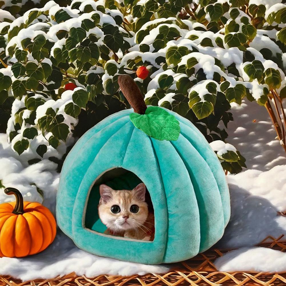 Halloween Small Cat Bed For Indoor Cats Warm Winter Cat Sleeping House Waterproof Portable Portable Dog House For Indoor Outdoor