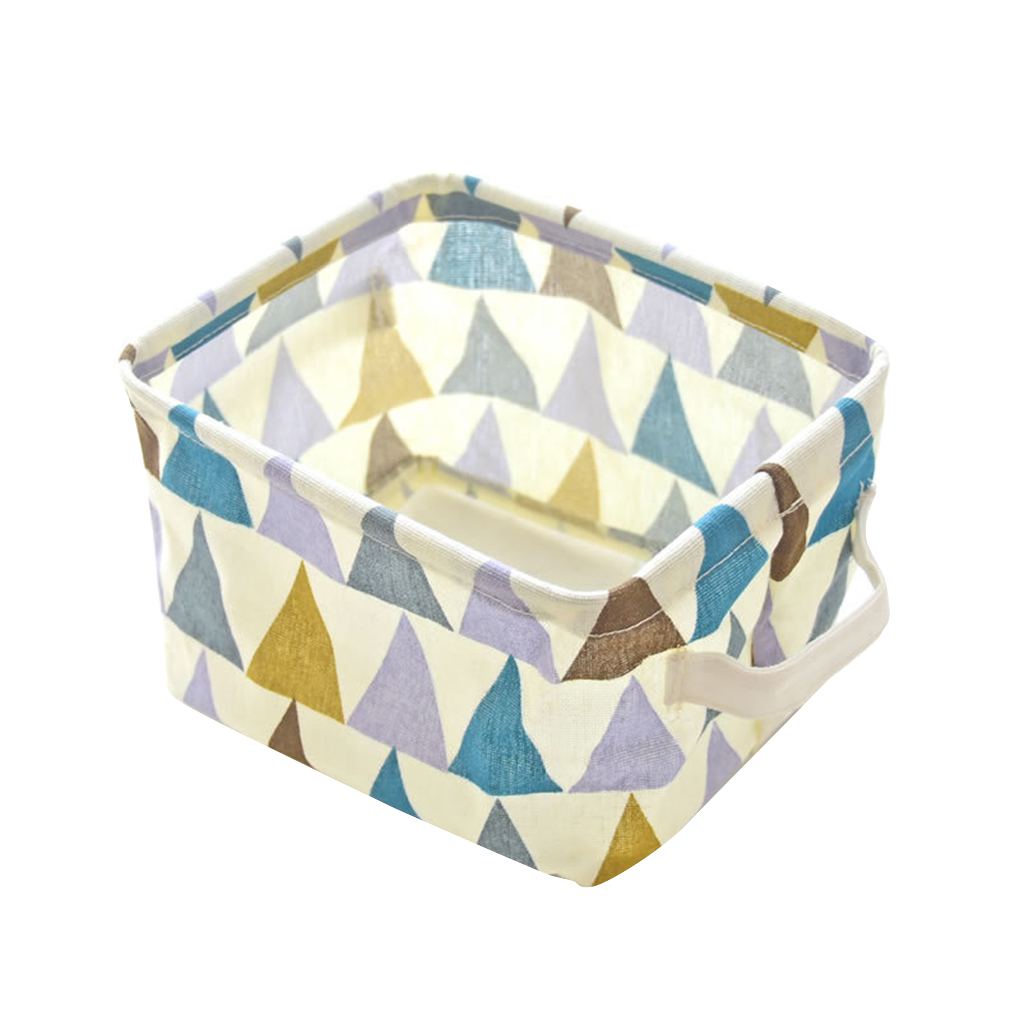 Хлопковый лен настольная коробка держатель органайзер чехол корзина для хранения косметики и украшений 639₽