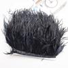 FeatherNew Feather Trim Ostrich Feather Skirt Trim Fabric Tape Fabric Craft DIY Accessories Bag Clothing Decoration Materials 10meters