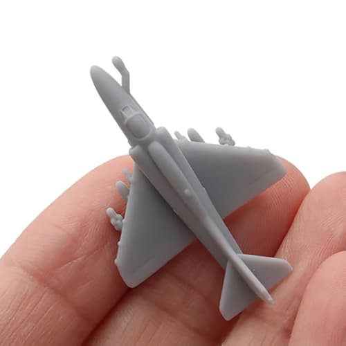 10PCS A-4 Skyhawk Fighter 1/2000-1/350 Scale Model Battle Military Model Airplane DIY Miniature Mold Collection (1/700 (17mm))