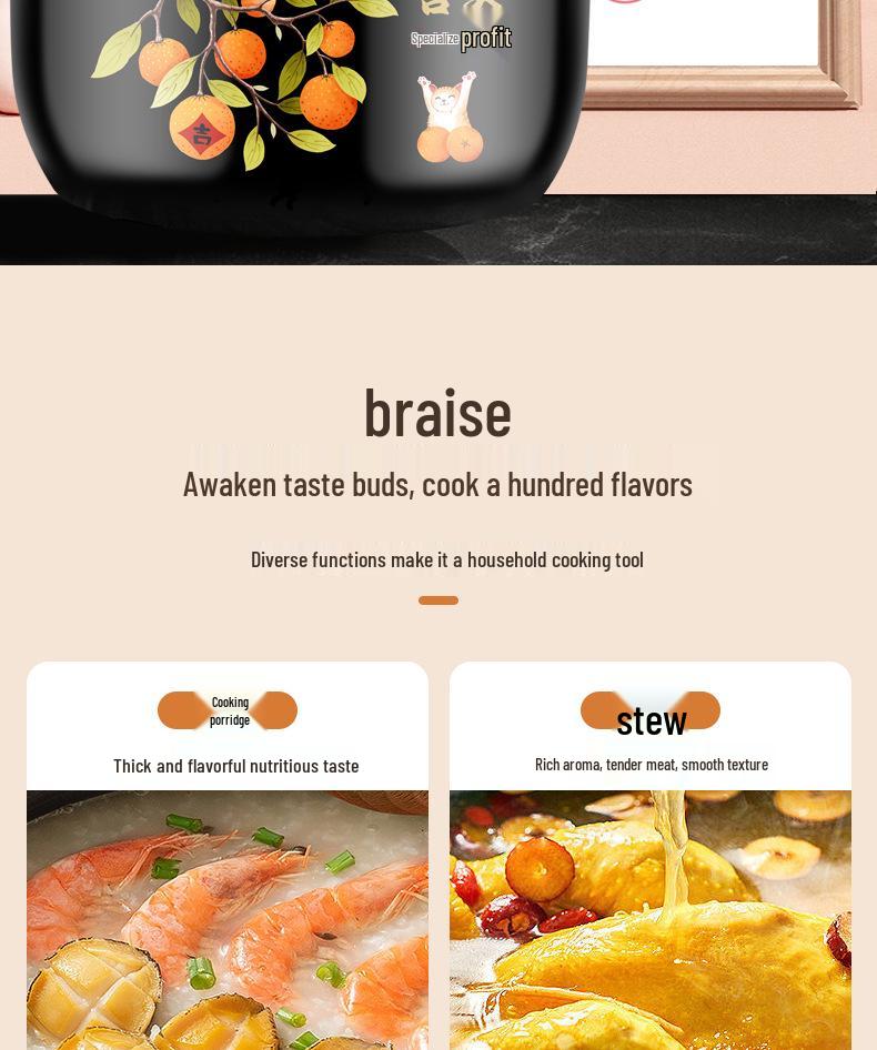 Ceramic Casserole Gift Set: High-Temperature Resistant Soup and Stew Pot for Dry Burning Gas Stoves.