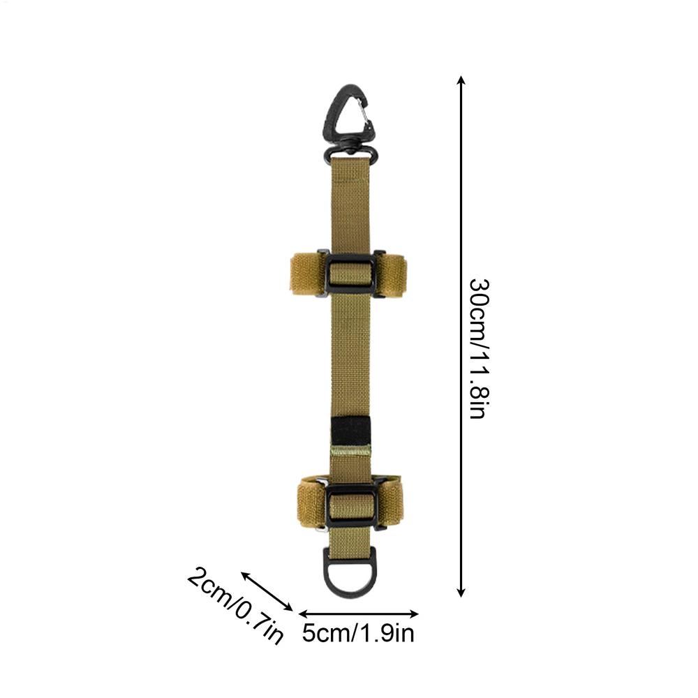 Outdoor Backpack Extension Strap Adjustable Length Attachment Belt Heavy Duty Gear Lashing Straps For Hiking Camping Travel