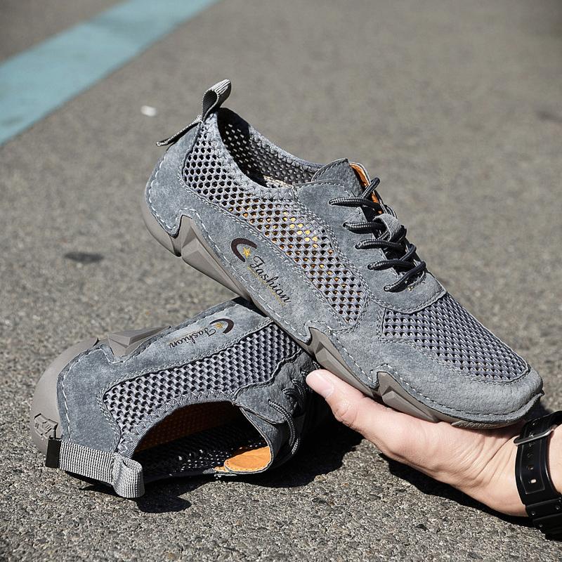 Zomer Mannen Breather Mesh Casual Schoenen Mannen Loafers Comfortabele Rijschoenen Mocassins Man Flats Schoenen