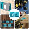 12pcs Power Tool and Battery Holder Battery Storage Batterys Mounts Storage Holders Rack for Makita BL1860 BL1850 BL1840 BL1830
