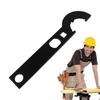 Enhanced Torque Carbon Steel Tool Compact Size Nut Wrench Multi-Function Wrench  Survival Tool