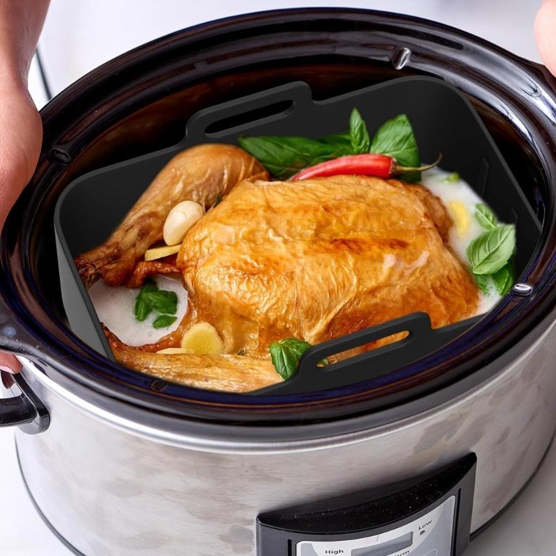 Silicone Baking Liners Air Fryers Tray Silicone Air Fryers Basket Silicone Glove Air Fryers Accessories Silicone Material