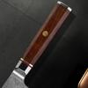7 Inch Santoku Knife Damascus Steel Knife Rosewood Octagonal Handle Stainless Steel Chef's Knife