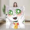 Acenixs Gaming Knitted Blanket Cartoon  Flannel Throw Blanket Home Couch Decoration Soft Warm Bedspreads,