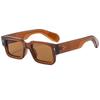 Classical Outdoor Shades Trendy Glasses Vintage Punk Gradient Women Dark Green Sun Glasses Rivet Eyewear for Thick Frame