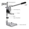 Metal Drill Support Stand Multifunction Press Stand, Hand Holder Fixed Base, Workbench Vise Professional Tool Clamp, Aluminum Alloy Benchtop Electric