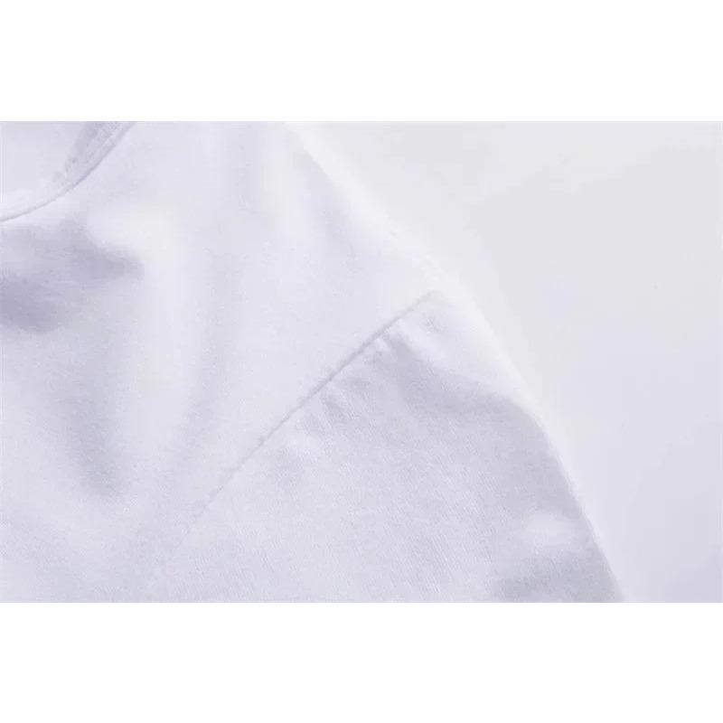 Mode Tryckt Rundhals T-shirt Dam Casual Komfort Kortärmad Kläder Topp