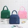 Waterproof Insulated 600D Solid Color Lunch Tote with Aluminum Foil
