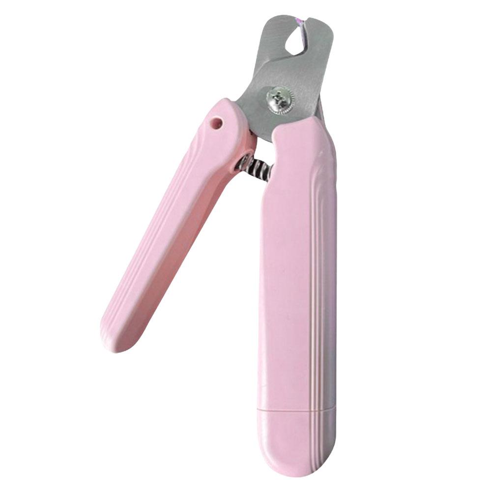2 In 1 Electric Nail Clippers with LED Visual Nail Sharpener Stainless Steel Pet Claw Grooming Scissors Pet Supply