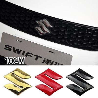 Car Logo 3D Badge 10x10cm Metal Sticker for Swift Sport Jimny Grand Vitara Alto SX4 Alivio Samurai Side Emblem Decoration