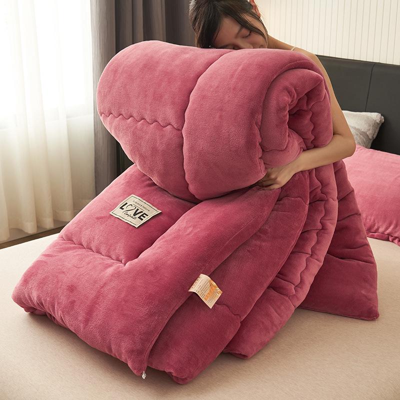 2025 Autumn/Winter Double-Sided Milk Velvet Thickened Warm Quilt