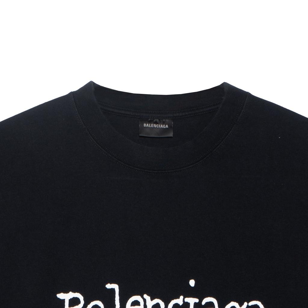 Balenciaga FW23 Short Sleeved T Shirts Women's Black 641655TNVE71197